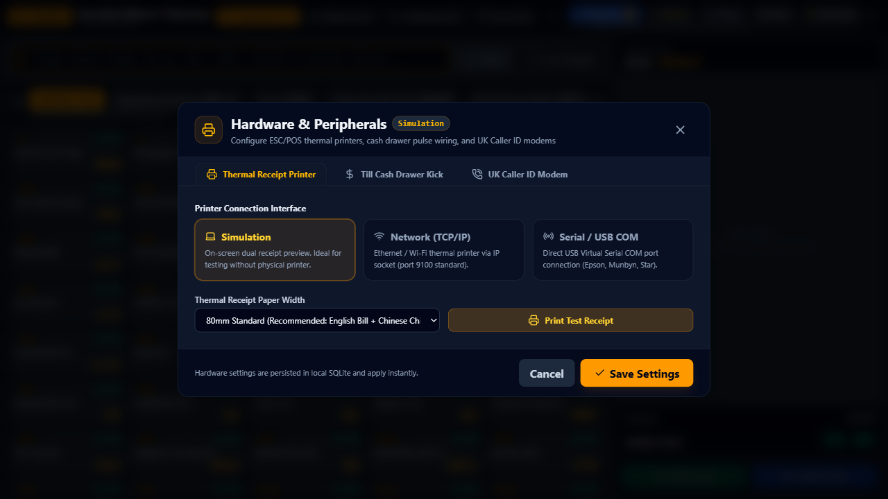 Hardware Settings
